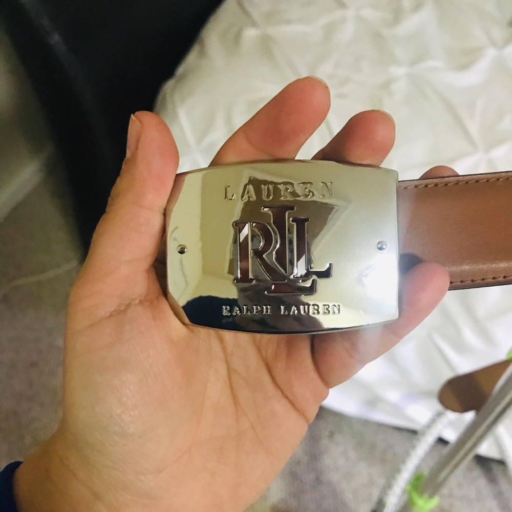 Ralph Lauren tan leather belt